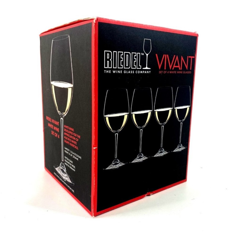Riedel - Vivant White Wine Glasses Set of 4 | New - Picture 8 of 8